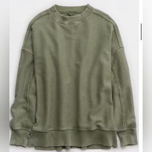 Aerie Big Chill Ribbed Sweatshirt